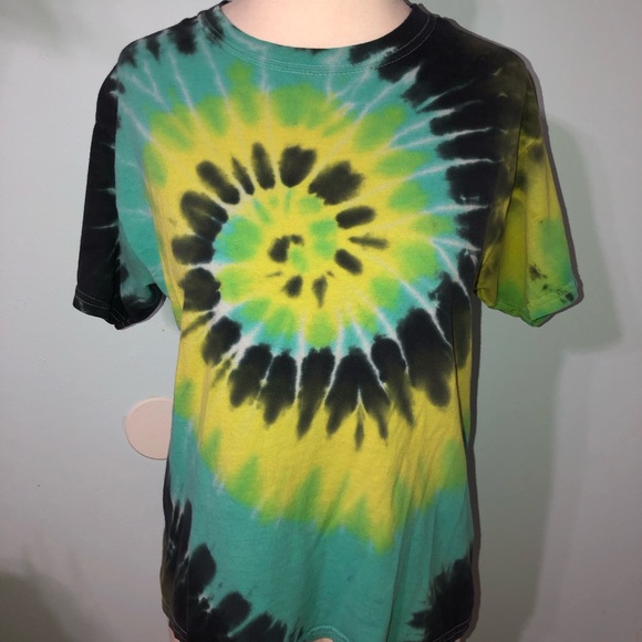Assembly New York Tie Dye Green T shirt size small - Picture 2 of 6